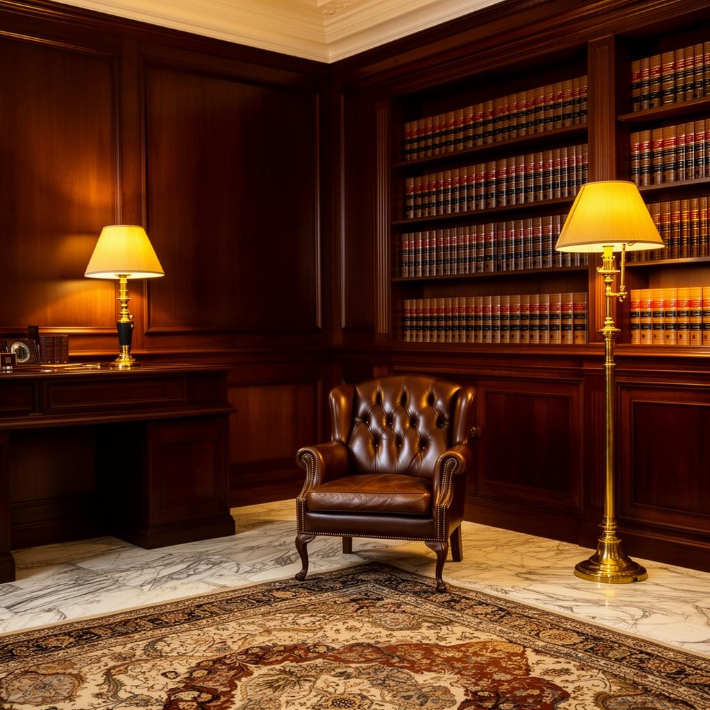 Prestigious law firm office interior